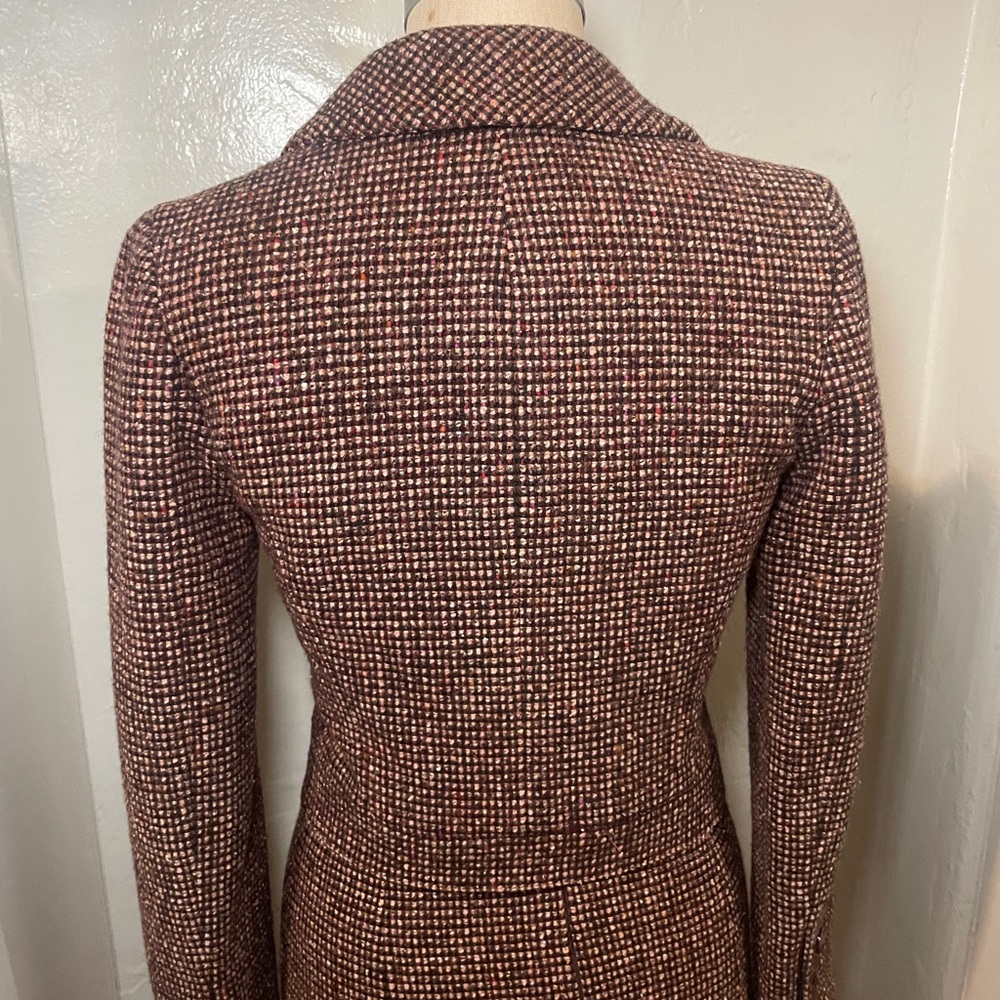 Chanel suit set fall 2001 , cropped jacked high waist shirt size 34 tweed - Picture 16 of 17